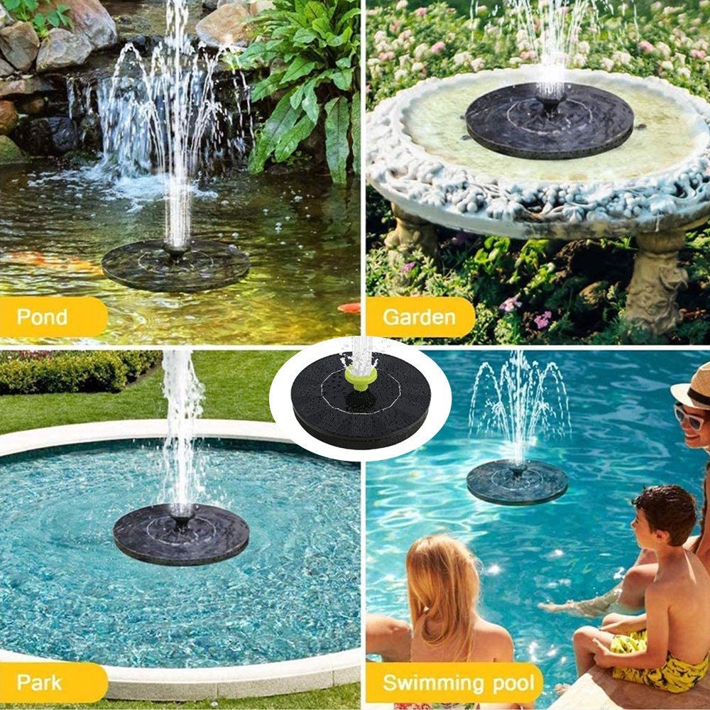 Duety Solar Fountain， Bird Bath Fountain， Solar Panel Pump， Floating Pump， Pool Fountain with 8 Nozzles 2 Plastic Tubings for Bird Bath， Pond， Pool， Fish Tank， Aquarium and Garden Animals & Pet Supplies > Pet Supplies > Fish Supplies > Aquarium & Pond Tubing Duety   