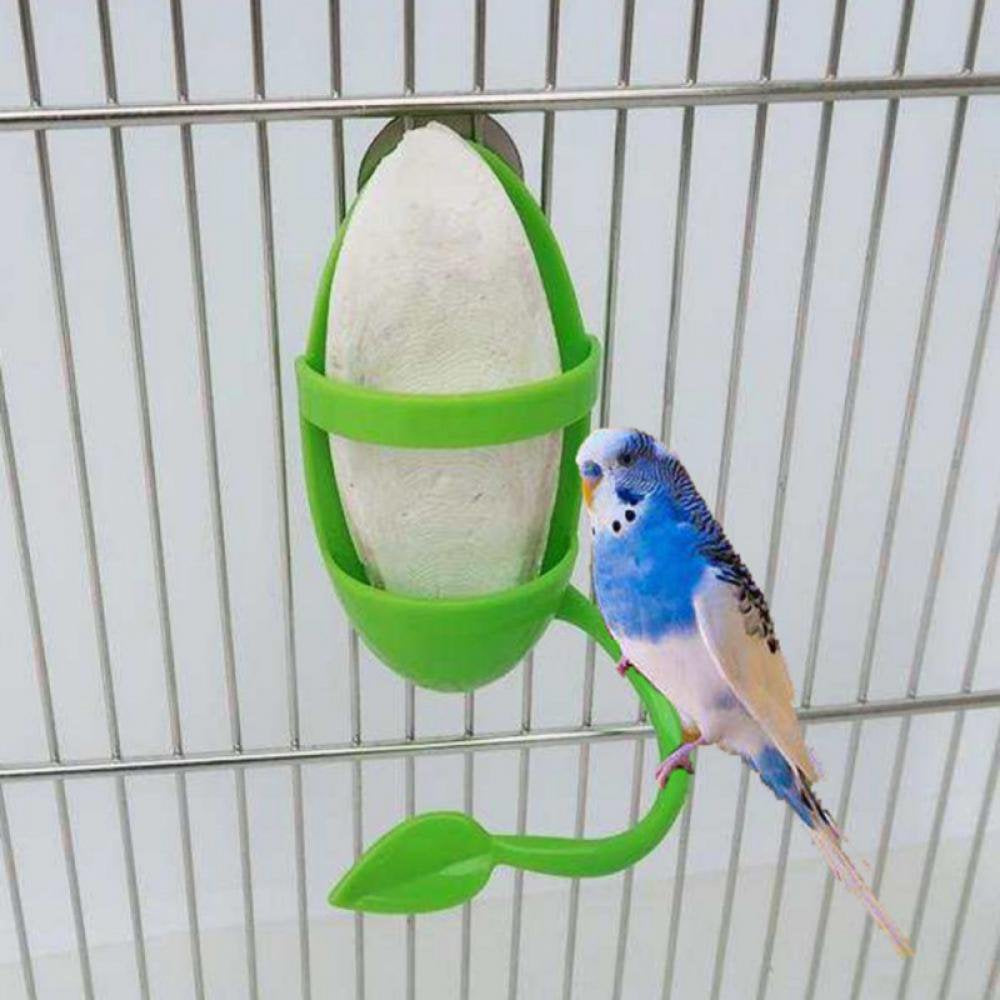Parrot Feeder with Standing Rack Fruit Vegetable Holder Plastic Hanging Food Container Cage Accessories Pet Bird Supplie