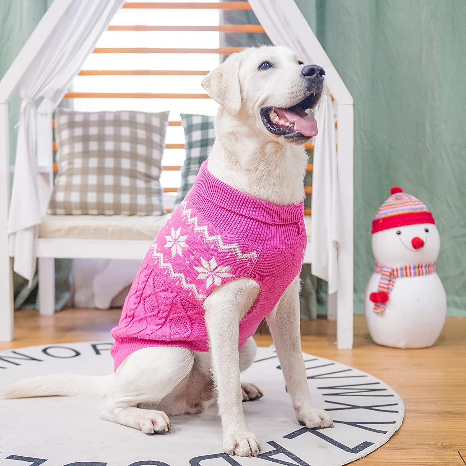 SCIROKKO Warm Winter Dog Sweater - Cold Weather Pet Clothes for Small Medium Large Dogs Indoor Outdoor, Soft Classic Knit Puppy Apparel Animals & Pet Supplies > Pet Supplies > Dog Supplies > Dog Apparel SCIROKKO   