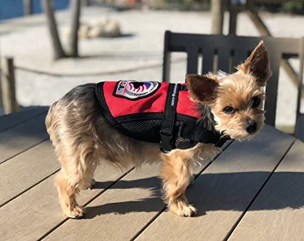 Premium Emotional Support Dog Vest | ESA Dog Vest | Mesh Cooling Panel | Emotional Support Dog Harness | Includes 5 Federal Law ESA Handout Cards (9" - 13" Girth, Red) Animals & Pet Supplies > Pet Supplies > Dog Supplies > Dog Apparel Working Service Dog   