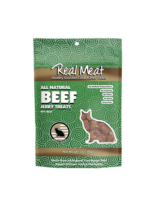 REAL MEAT Cat Treats Beef 3Oz Animals & Pet Supplies > Pet Supplies > Cat Supplies > Cat Treats The Real Meat Company   