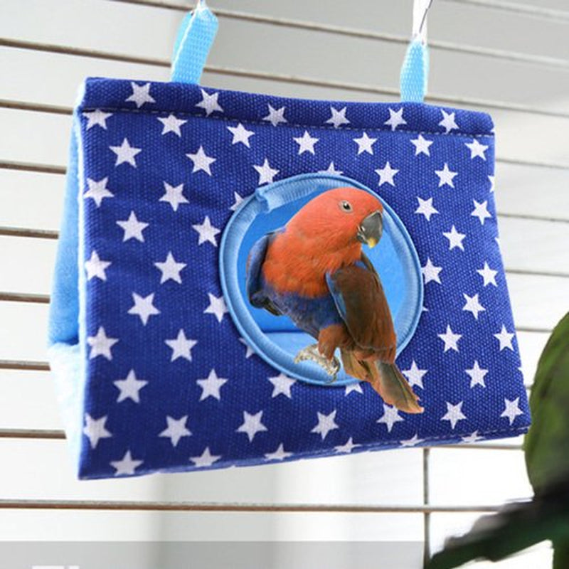 Cheers.Us Parrot Hammock Keep Warm Printed Hanging Swing Pet Bird Nest Bed House Cage Accessories,Warm, Large Space, Breathable for Parrots, Macaws, Parakeets, Cockatoos and so On Animals & Pet Supplies > Pet Supplies > Bird Supplies > Bird Cage Accessories Cheers.US   