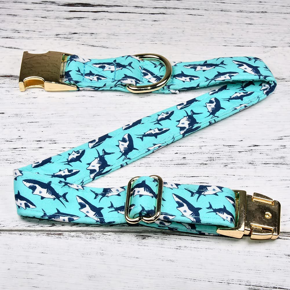 Shark Dog Bow Tie Dog Collar,Detachable Bowtie Accessory, Adjustable Collar for Small Medium Large Dogs Animals & Pet Supplies > Pet Supplies > Dog Supplies > Dog Apparel Watermelon Pet   