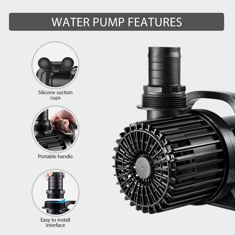 VIVOHOME Electric 620W 9000GPH Submersible Water Pump for Koi Pond Pool Waterfall Fountains Fish Tank and Aquarium Animals & Pet Supplies > Pet Supplies > Fish Supplies > Aquarium & Pond Tubing VIVOHOME   