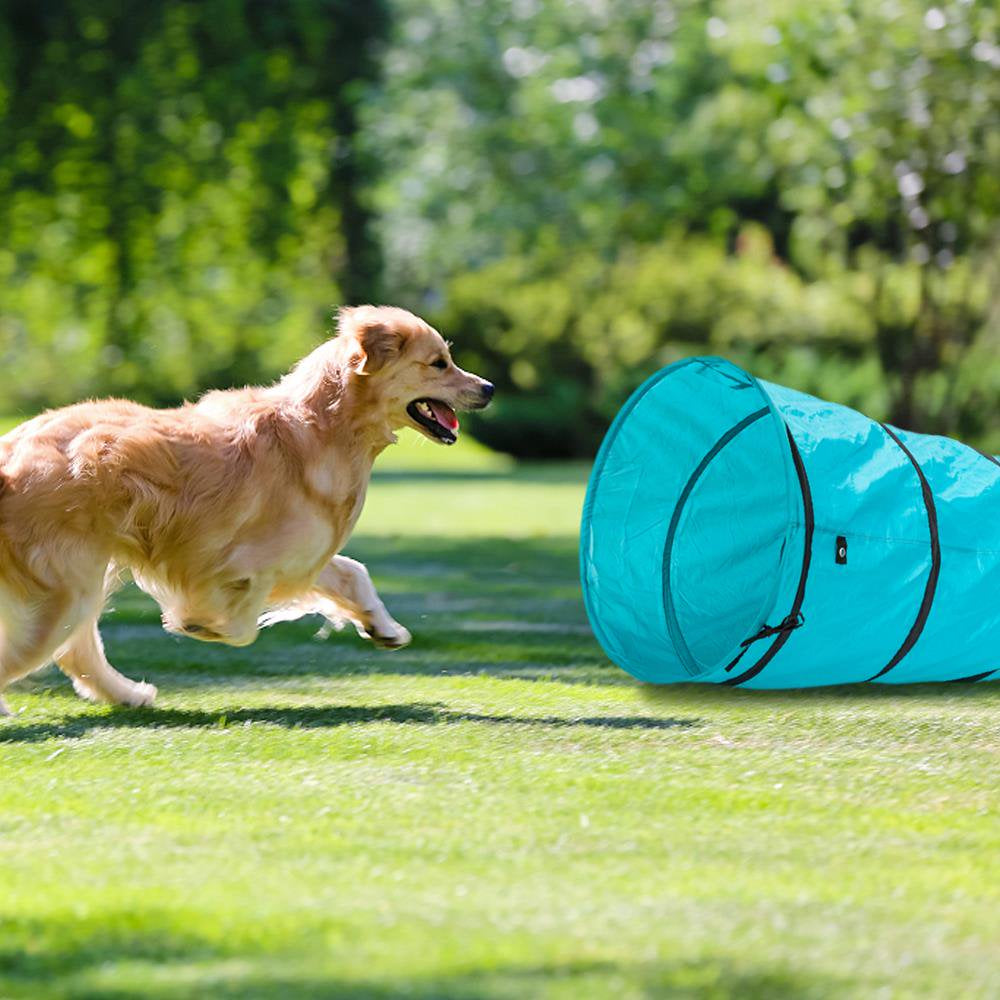 Easingroom 18' Dog Playing Tunnel Agility Training Exercise Running Way Blue Animals & Pet Supplies > Pet Supplies > Dog Supplies > Dog Treadmills KOL PET   