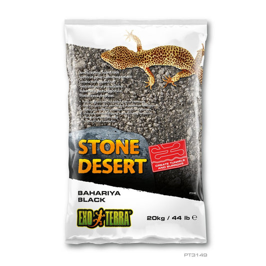 Exo Terra Stone Desert Landscaping Substrate (Bahariya Black - 44 Lbs) Animals & Pet Supplies > Pet Supplies > Fish Supplies > Aquarium Gravel & Substrates Hagen   