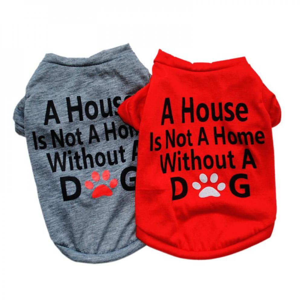 Sale Promotion!Pet Puppy Summer Vest Small Dog Cat Dogs Clothing Cotton T Shirt Apparel Clothes Dog Shirt Pet Clothing Red L Animals & Pet Supplies > Pet Supplies > Cat Supplies > Cat Apparel Popvcly   