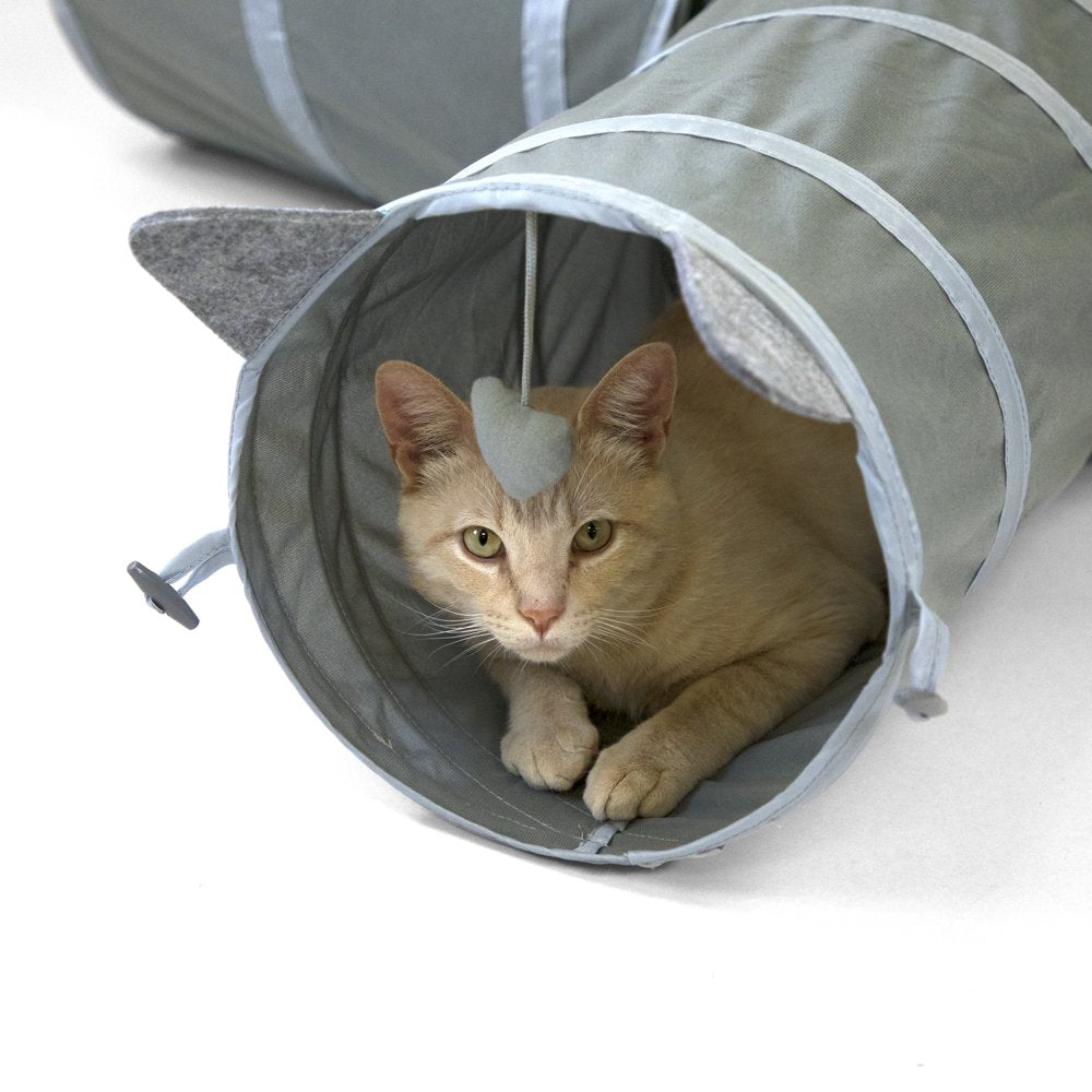 Kitty City Gray Pop-Up 3-Way Cat Tunnel, Cat Bed, Cat Toy for Cats and Kittens Animals & Pet Supplies > Pet Supplies > Cat Supplies > Cat Toys Sport Pet   