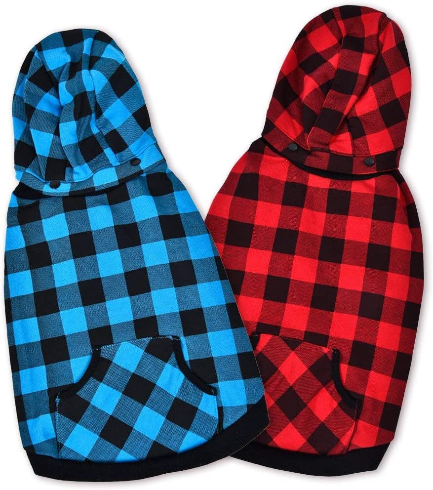 PAWZ Road Dog Coat Plaid Dog Sweater British Style Dog Vest Windproof Dog Jacket Dog Winter Clothes for Small Medium Large Dogs Red 2Xlarge Animals & Pet Supplies > Pet Supplies > Dog Supplies > Dog Apparel PAWZ Road   