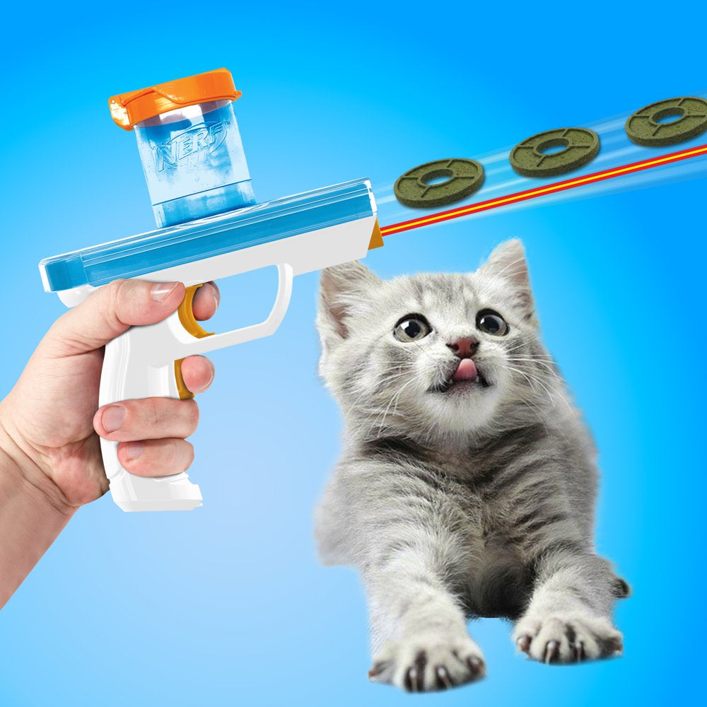 Nerf Cat Catnip Disc Treat Blaster Cat Toy with 3 Catnip Discs Animals & Pet Supplies > Pet Supplies > Cat Supplies > Cat Toys Gramercy Products Inc.   
