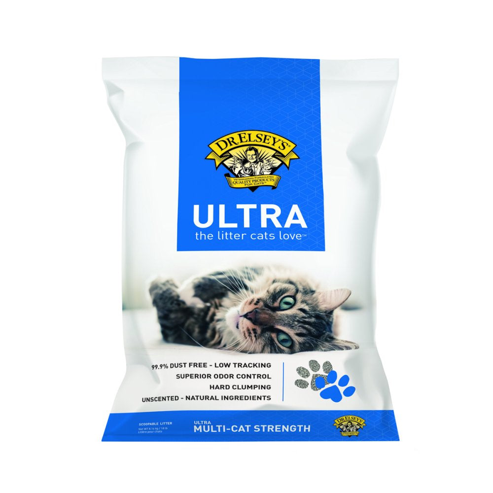 Dr. Elsey'S Ultra Unscented Clumping Clay Cat Litter, 18 Lb Bag Animals & Pet Supplies > Pet Supplies > Cat Supplies > Cat Litter Precious Cat   