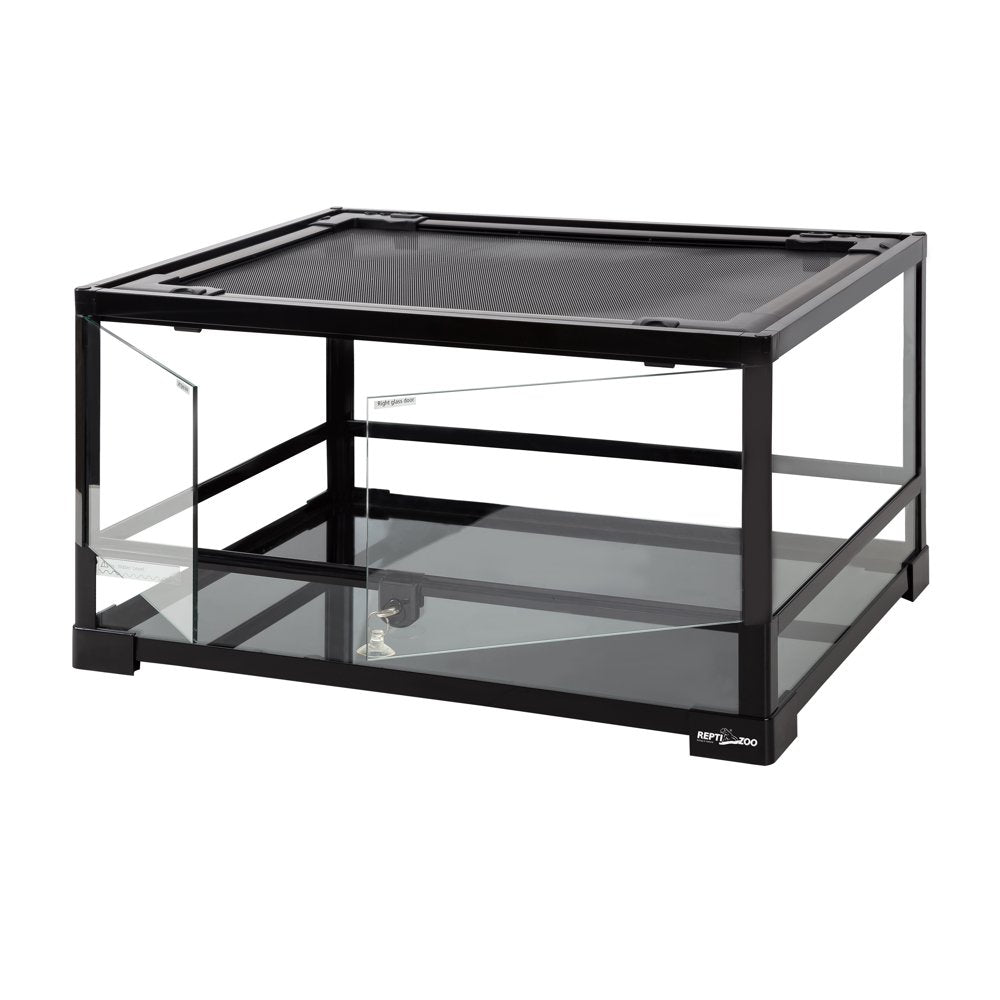 REPTI-ZOO Reptile Glass Terrarium with Double Hinge Door 24" X 18" X 12.6"（24 Gallon) Animals & Pet Supplies > Pet Supplies > Small Animal Supplies > Small Animal Habitat Accessories Etan Pet Supplies Inc.   