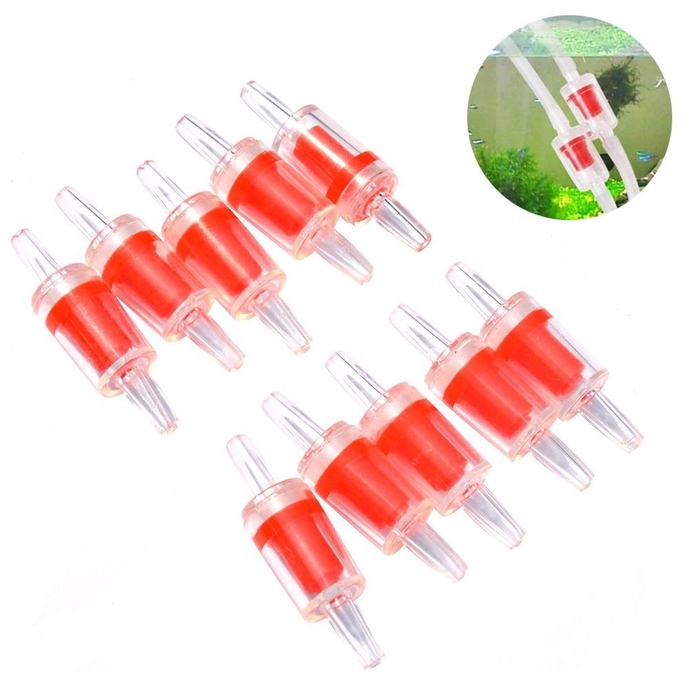 Plastic One Way Non-Return Check Valves 10Pcs Aquarium Air Pump Accessories for Fish Tank Air Line Tube Tubing Hose Pipe Fitting Animals & Pet Supplies > Pet Supplies > Fish Supplies > Aquarium & Pond Tubing Namotu   