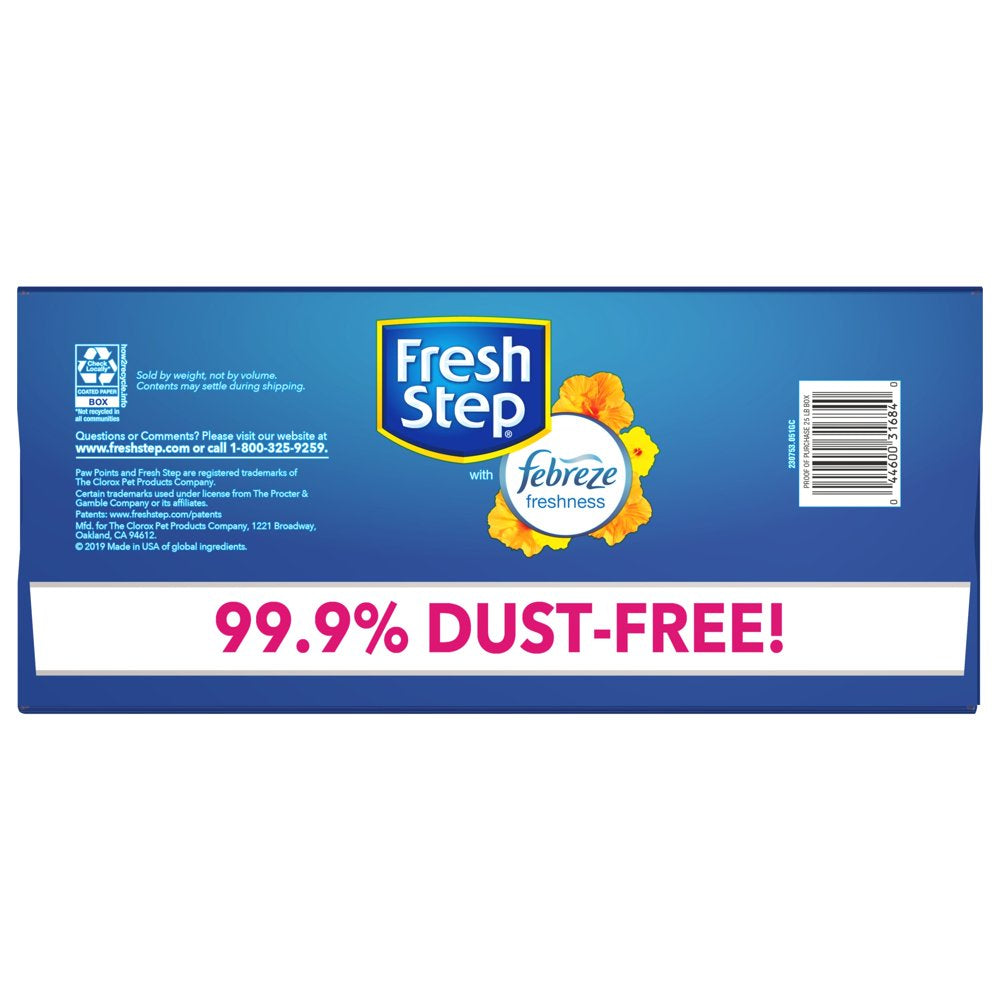 Fresh Step Scented Litter with the Power of Febreze, Clumping Cat Litter - Hawaiian Aloha, 25 Lbs Animals & Pet Supplies > Pet Supplies > Cat Supplies > Cat Litter The Clorox Company   