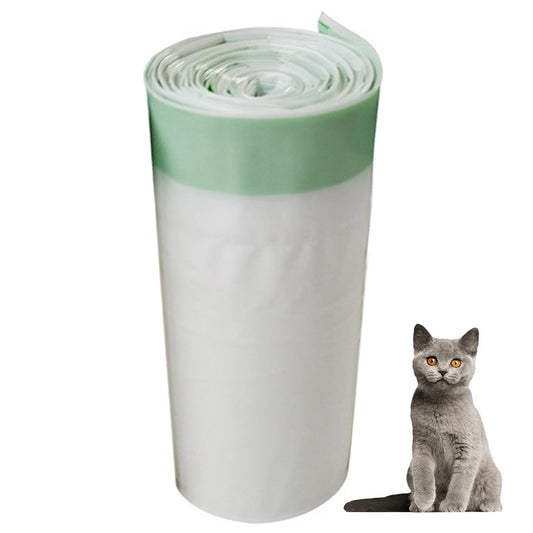 Cat Litter Box Bag - Drawstring 10PCS Kitten Litter Pan Bag Cat Waste Box Liner Animals & Pet Supplies > Pet Supplies > Cat Supplies > Cat Litter Box Liners Coxeer M  