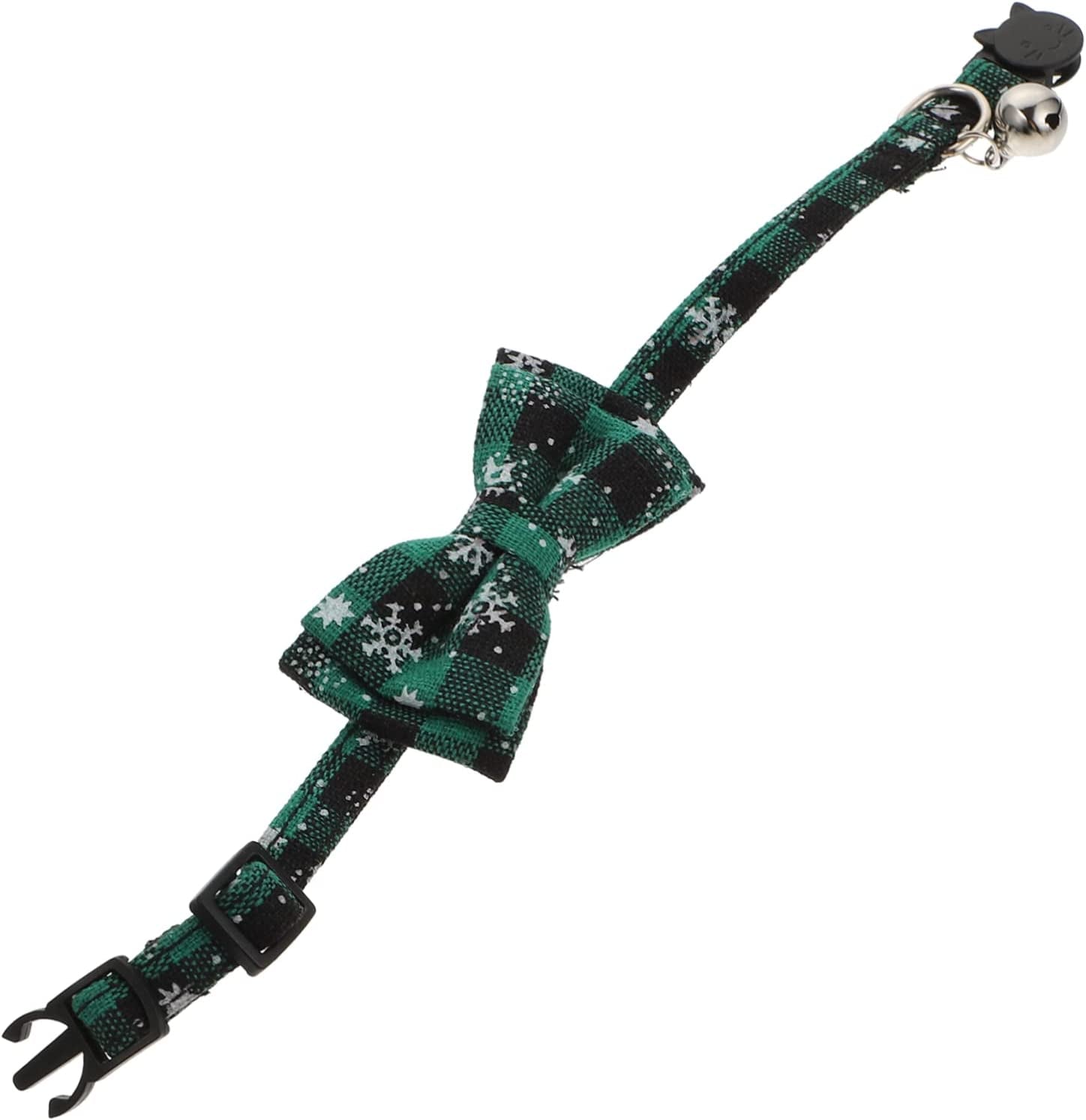 LIFKICH 1Pc Bow Costume Collars with Printing Tie Cosplay Design Green Classic Neck Xmas Cat Cute Collar Puppy Dog Accessories Bandana Neckband Decorative Festival Themed Christmas Belt Animals & Pet Supplies > Pet Supplies > Dog Supplies > Dog Apparel LIFKICH   