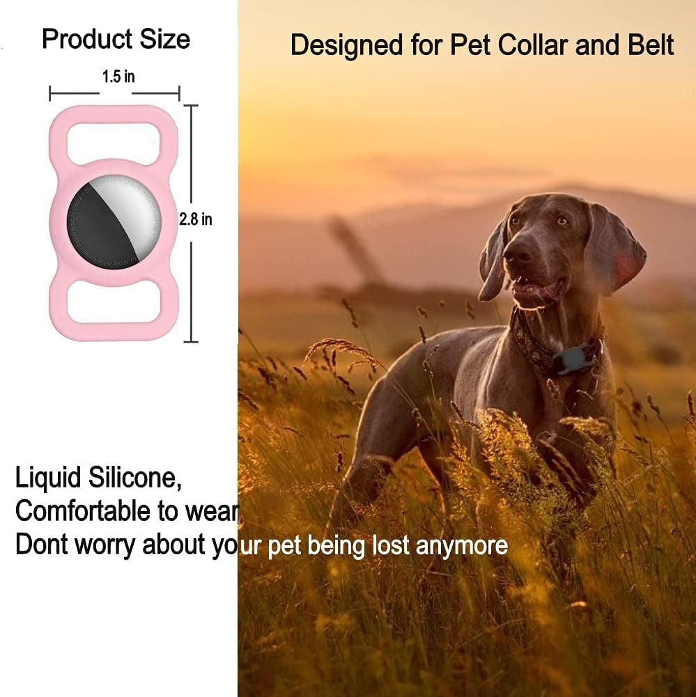 Funmax 4Pack Silicone Case for Airtag Keychain Dog Collar Holder for Pets Airtag Accessories Electronics > GPS Accessories > GPS Cases FunMax   