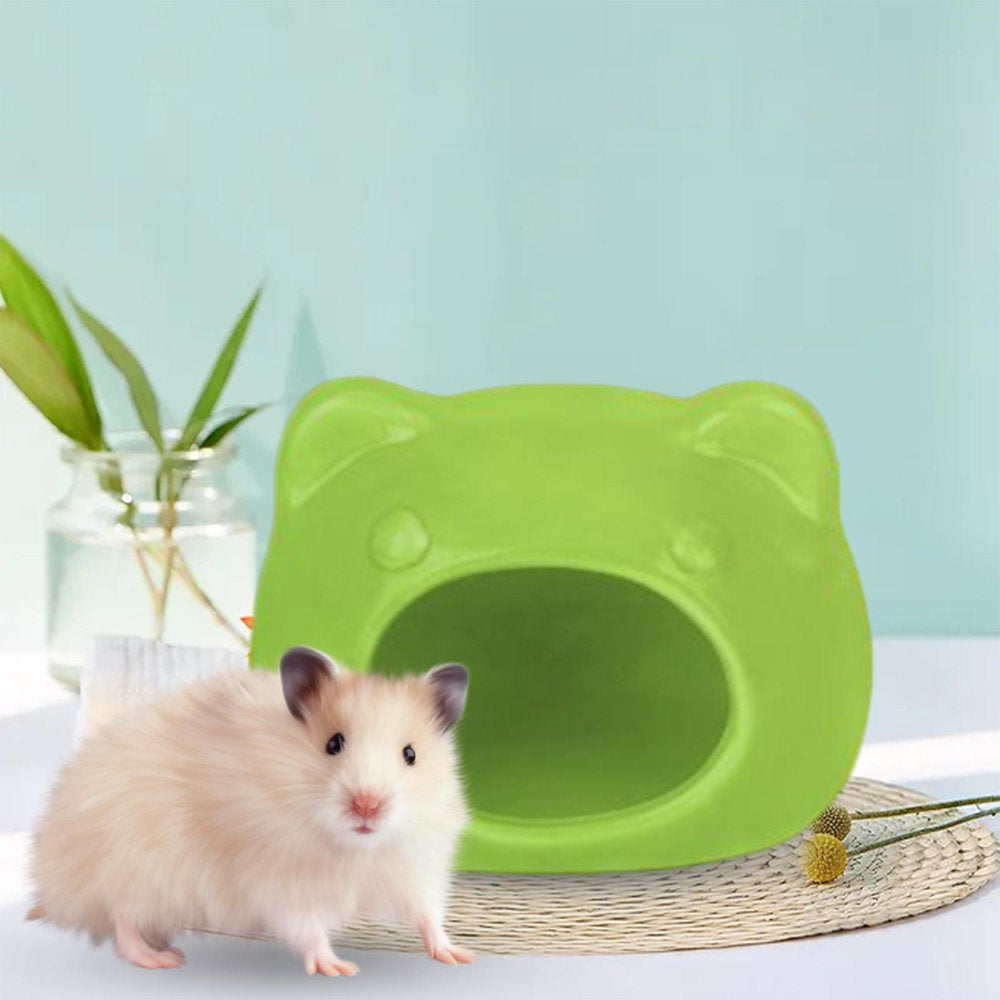 Small Animals Hamster House Habitat Cage Pet Nesting Nesting Warm Shelter Hideout Nest for Outdoor Summer Small Animal Squirrel Rat Green Animals & Pet Supplies > Pet Supplies > Small Animal Supplies > Small Animal Habitats & Cages Menolana   