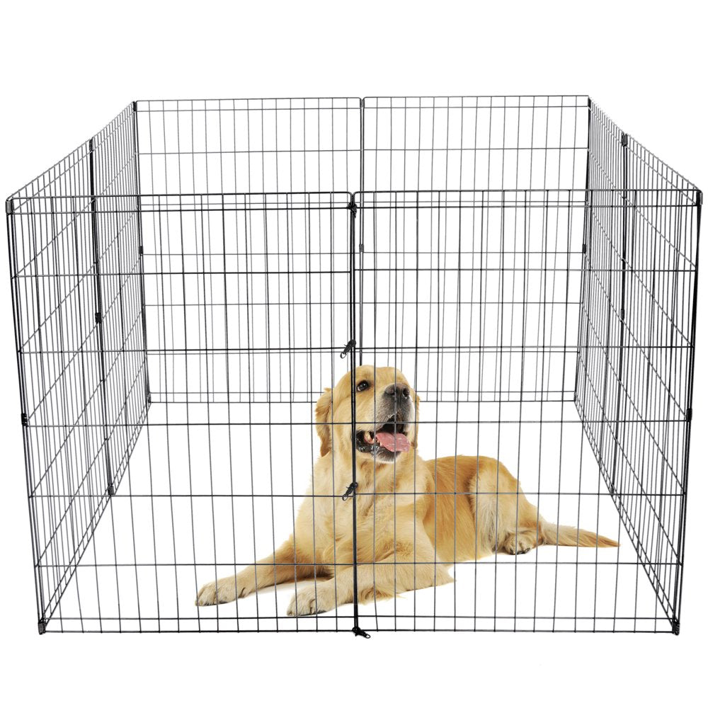 Homgarden 24-Inch Height Pet Playpen 8 Folding Panel Exercise Dog Fence Indoor Outdoor Animals & Pet Supplies > Pet Supplies > Dog Supplies > Dog Kennels & Runs HomGarden 36" H  