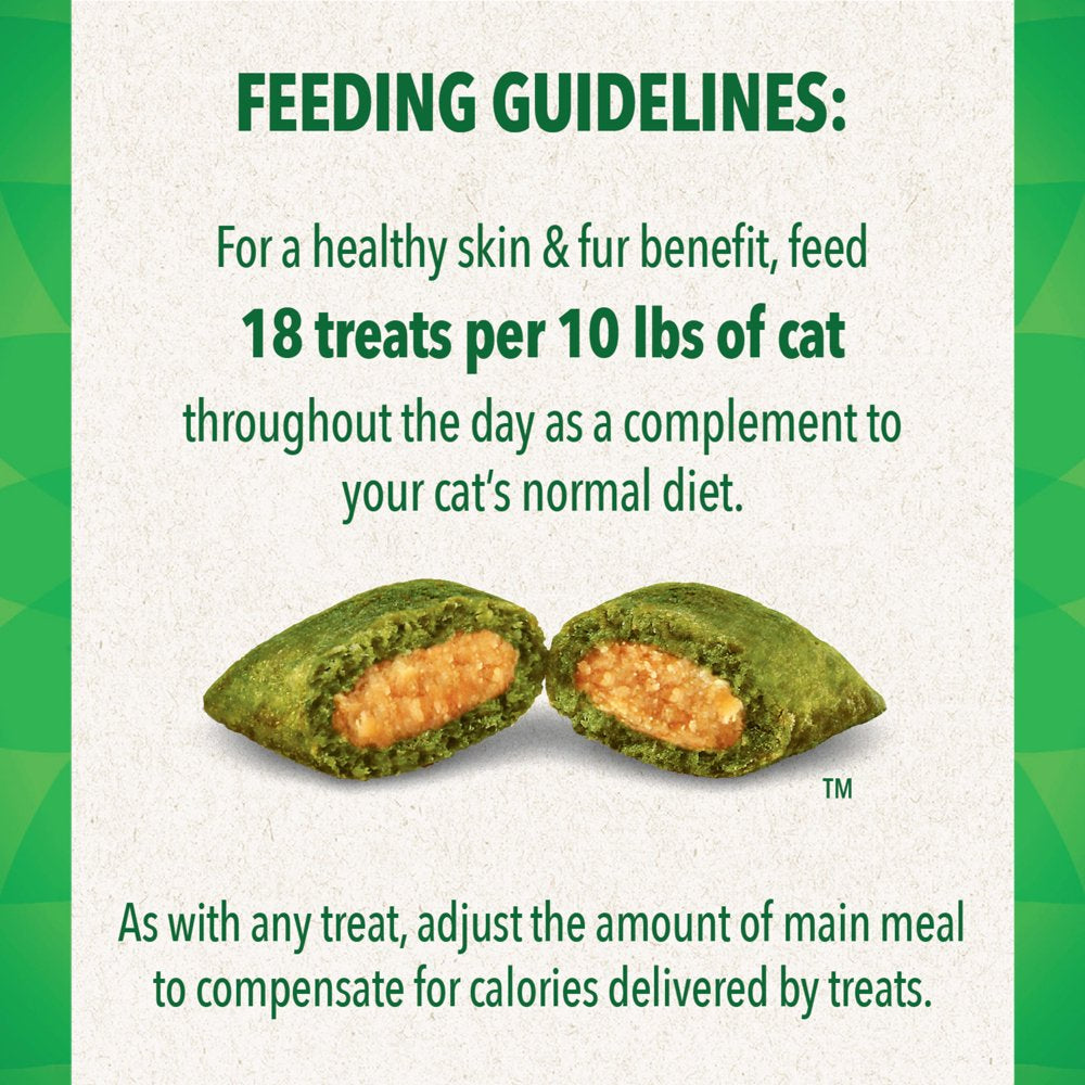 FELINE GREENIES SMARTBITES Skin & Fur Crunchy and Soft Natural Cat Treats, Salmon Flavor, 2.1 Oz. Pack Animals & Pet Supplies > Pet Supplies > Cat Supplies > Cat Treats Mars Petcare   