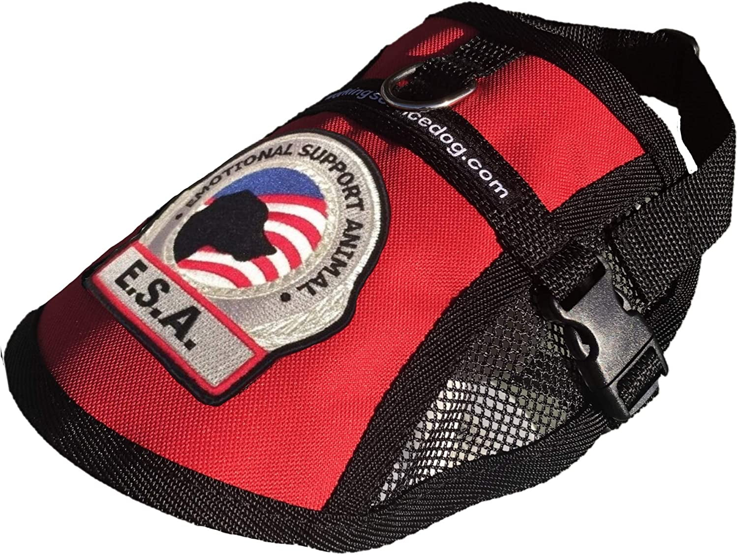 Premium Emotional Support Dog Vest | ESA Dog Vest | Mesh Cooling Panel | Emotional Support Dog Harness | Includes 5 Federal Law ESA Handout Cards (9" - 13" Girth, Red) Animals & Pet Supplies > Pet Supplies > Dog Supplies > Dog Apparel Working Service Dog   