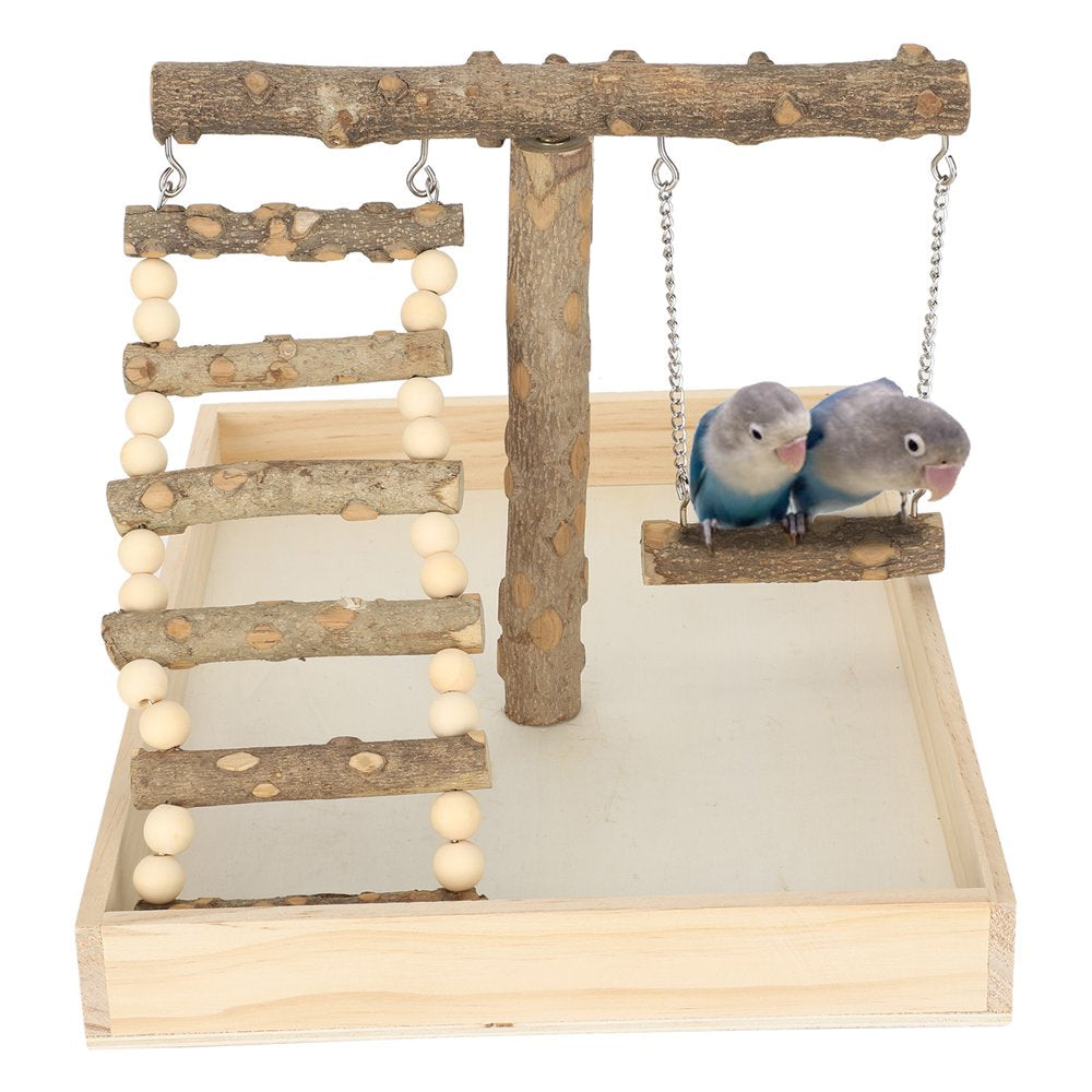 Haofy Bird Playground Playstand Bird Play Stand Wood Perch Gym Playpen Pet Toy Animals & Pet Supplies > Pet Supplies > Bird Supplies > Bird Gyms & Playstands Haofy   