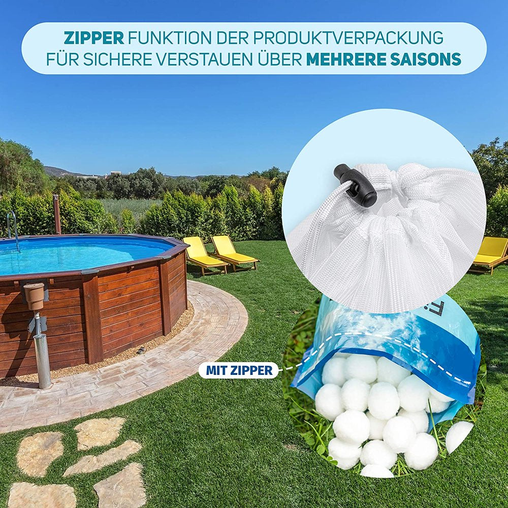 Filter Balls Pool,1000 G Filter Balls for Sand Filter Systems Replace Filter Sand Pool, Washable Filter Balls Suitable for Pool Filters, Swimming Pool Filter Systems, Aquarium and Pool Accessories. Animals & Pet Supplies > Pet Supplies > Fish Supplies > Aquarium Filters Skycarper   