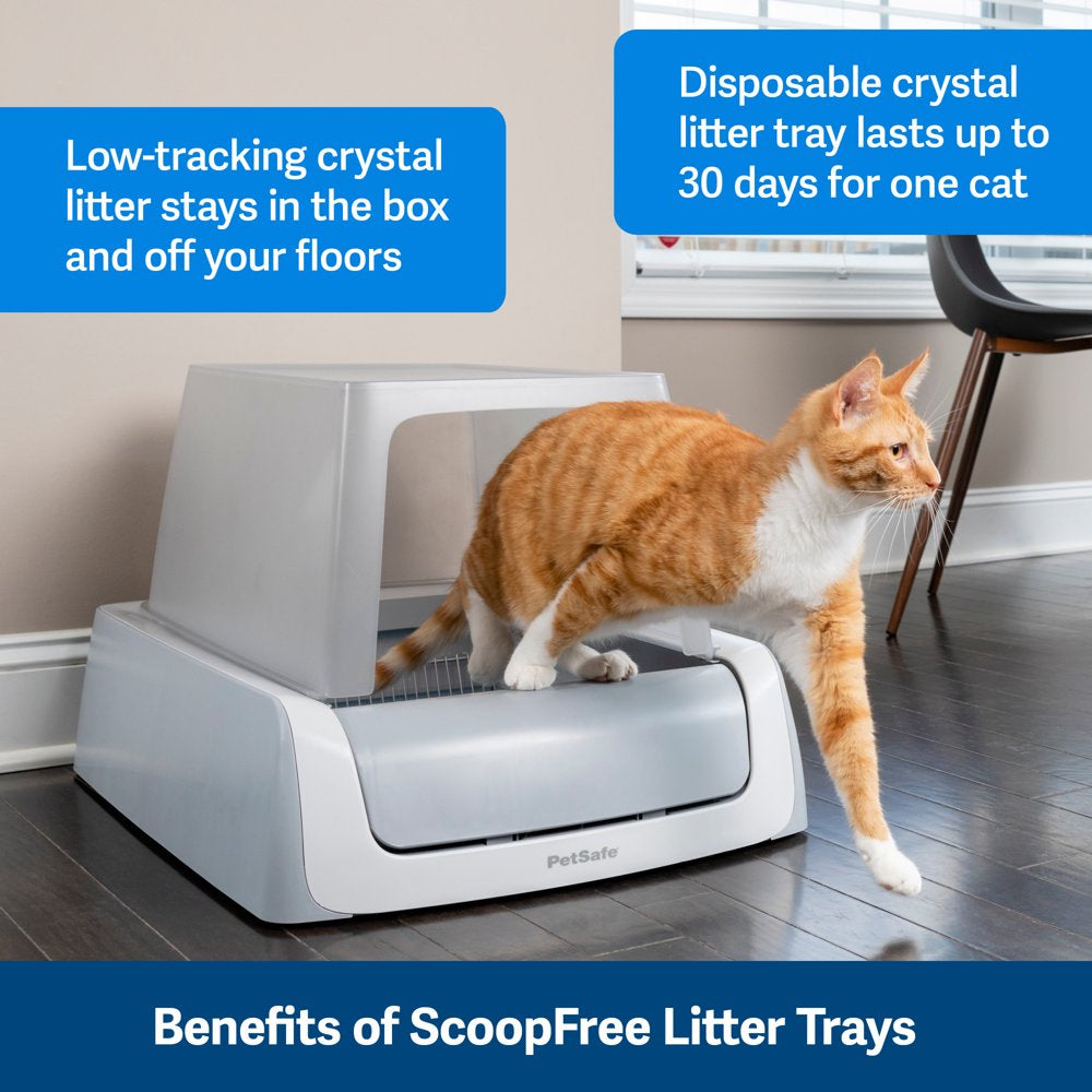 Petsafe Scoopfree Replacement Blue Crystal Litter Tray, 6-Pack Easy Cleanup with Disposable Tray Includes Leak Protection and Low Tracking Litter Animals & Pet Supplies > Pet Supplies > Cat Supplies > Cat Litter Radio Systems Corporation   