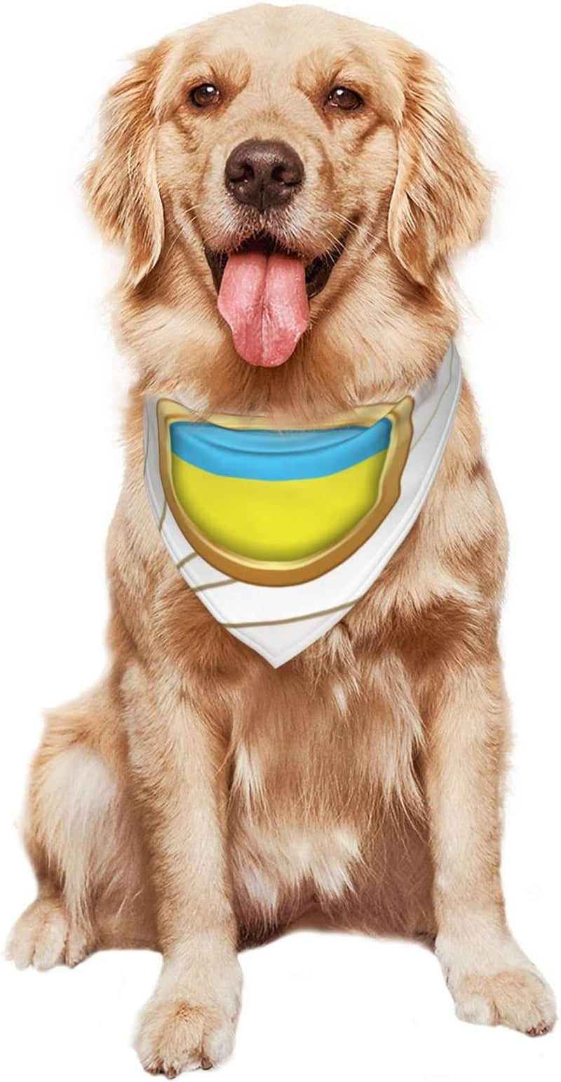 Golden Disc Ukraine Flag Pet Dog and Cat Decorative Triangle Scarf,Dog Bandana,Breathable and Stain Resistant. Animals & Pet Supplies > Pet Supplies > Dog Supplies > Dog Apparel ZALTAS   