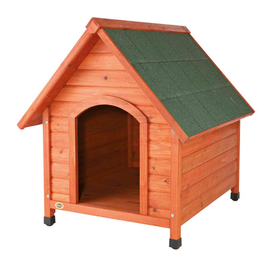 TRIXIE Natura Cottage Dog House, Peaked Roof, Adjustable Legs, Brown, Medium Animals & Pet Supplies > Pet Supplies > Dog Supplies > Dog Houses TRIXIE Medium - (35Lx30Wx32H")  