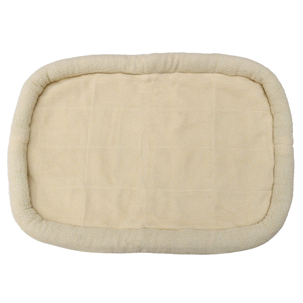 Stoneway 3 Sizes Pet Bed Bolster for Large Medium Small Dog Cat Crate Mat Soft Warm Pad Liner Home Indoor Outdoor Kennel, White （29.5/35/41） Animals & Pet Supplies > Pet Supplies > Cat Supplies > Cat Beds Stoneway   