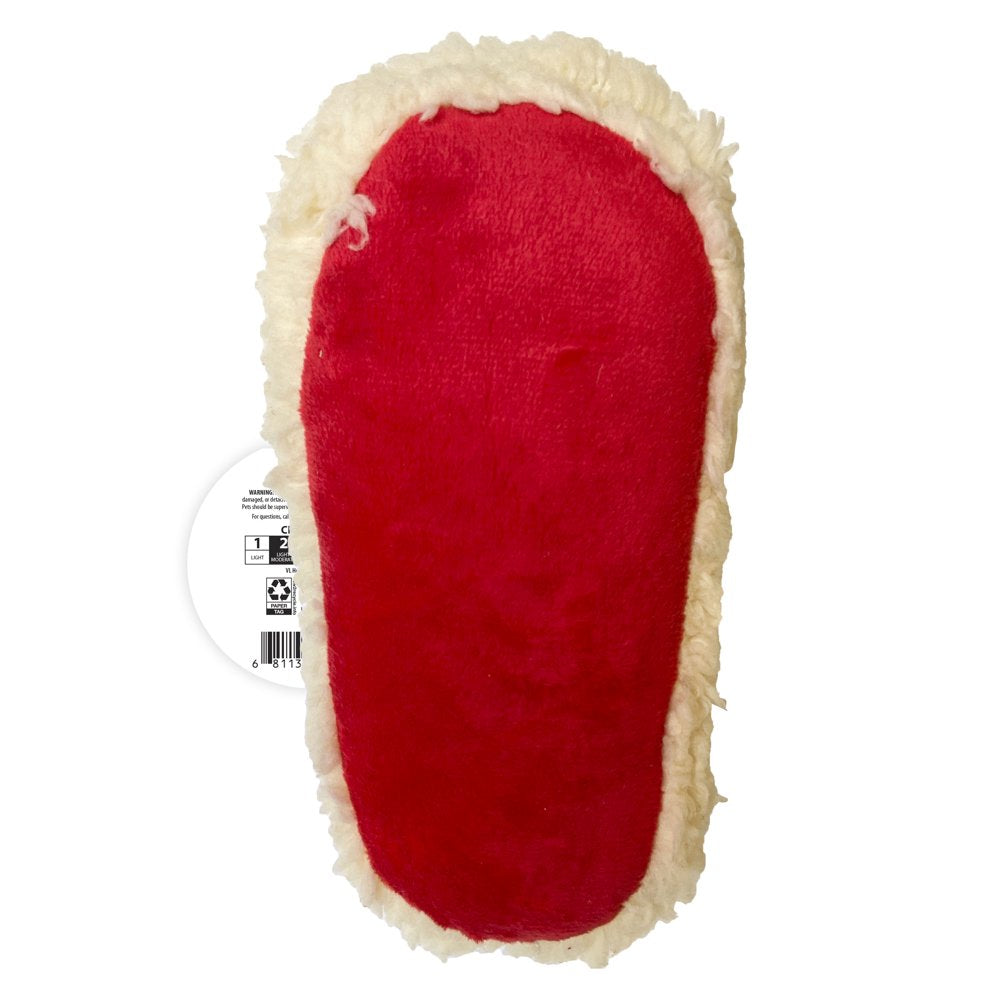 Vibrant Life Holiday Slipper Dog Toy with Squeaker for Light to Moderate Chewing Animals & Pet Supplies > Pet Supplies > Dog Supplies > Dog Toys Vibrant Life   