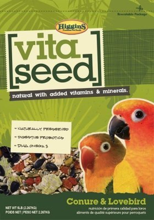 Higgins Vita Seed Conure &Amp; Lovebird Bird Food, 5 Lb