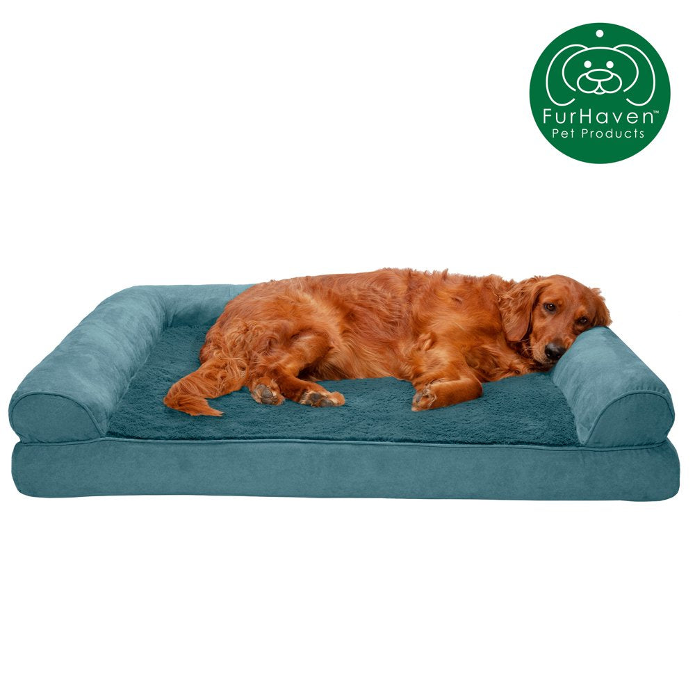 Furhaven Pet Products | Dog Bed Full Support Orthopedic Ultra Plush Sofa-Style Couch Bed for Dogs & Cats, Gray, Jumbo Plus Animals & Pet Supplies > Pet Supplies > Cat Supplies > Cat Beds FurHaven Pet Jumbo Deep Pool 