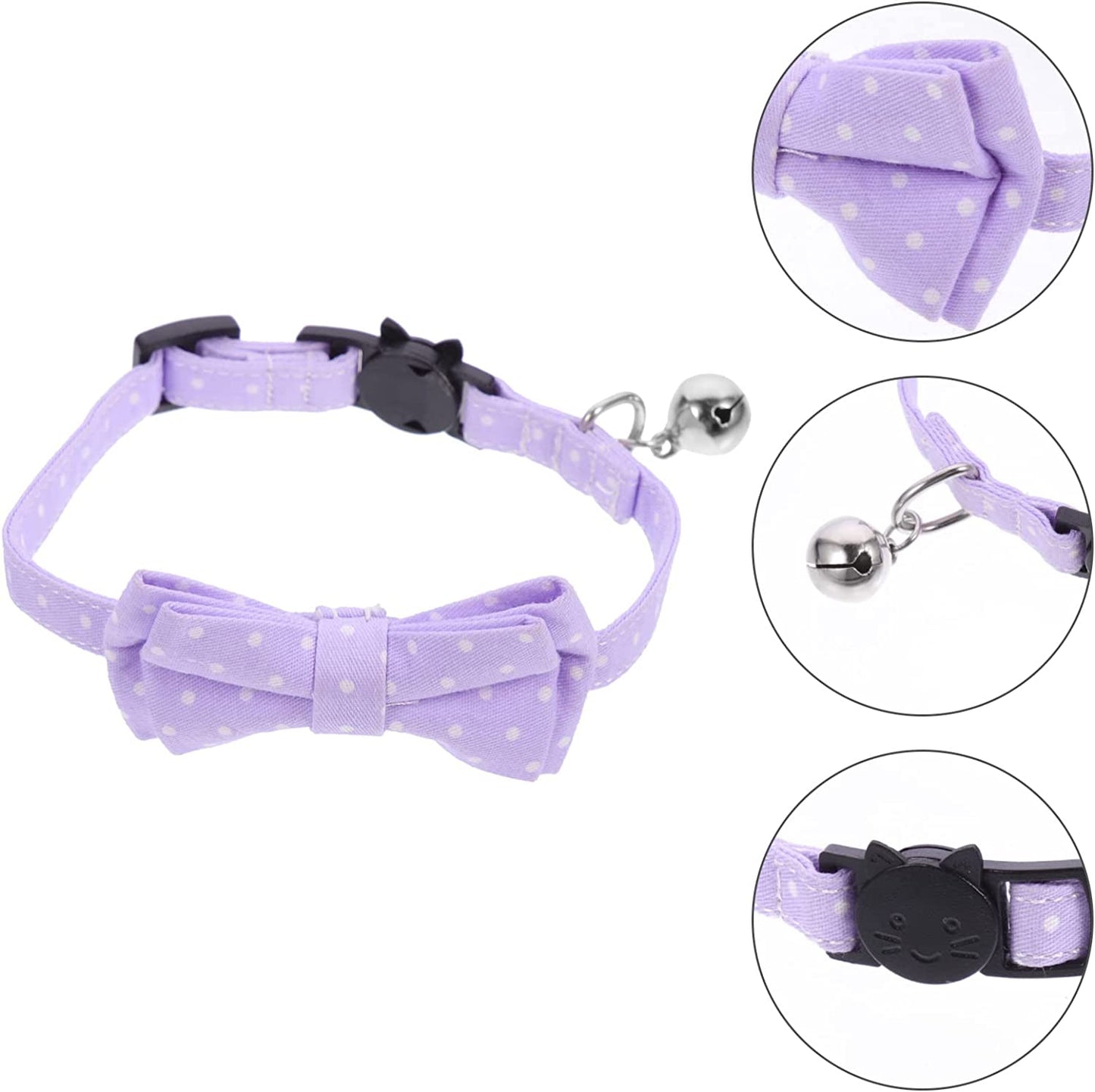 POPETPOP Dog Accessories Pet Dogs Collar Cat Neck Tie Adjustable Dog Collar Pets Bow Tie Cotton Neck Collar Bows Animals & Pet Supplies > Pet Supplies > Dog Supplies > Dog Apparel POPETPOP   