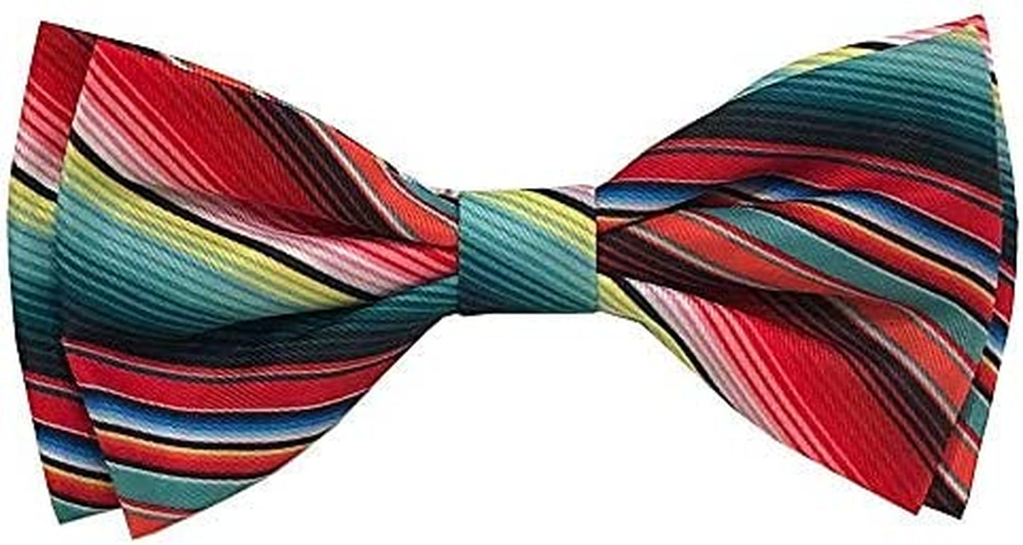 H&K Bow Tie for Pets | Serape Stripe (Small) | Velcro Bow Tie Collar Attachment | Fun Bow Ties for Dogs & Cats | Cute, Comfortable, and Durable | Huxley & Kent Bow Tie Animals & Pet Supplies > Pet Supplies > Dog Supplies > Dog Apparel Huxley & Kent Small  