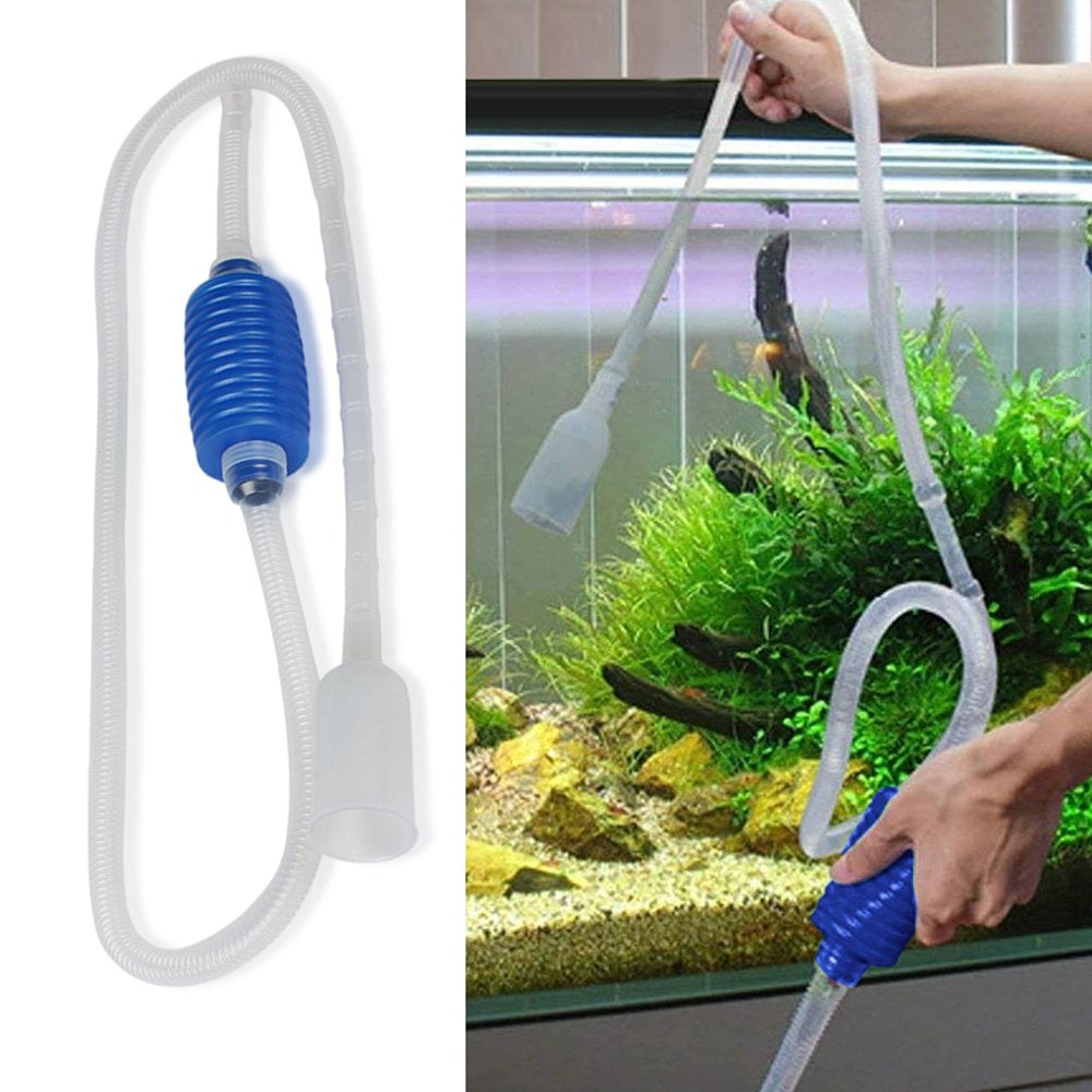 Aquarium Handheld Siphon with Filter Home Shop Fish Tank Water Change Hand Pump Dirt Feces Cleaning Tool Aquatic Supplies Animals & Pet Supplies > Pet Supplies > Fish Supplies > Aquarium Cleaning Supplies ABIDE   