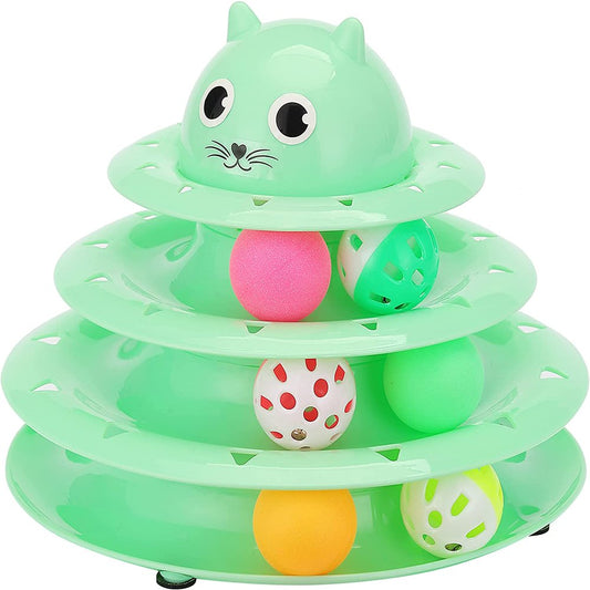 Mr. Pen- Cat Toy Roller, 3-Level with Six Colorful Balls, Kitten Toys for Indoor Cats, Cat Toys for Indoor Cats Interactive, Stimulating Cat Toys, Cat Track Toy, Cat Ball Tower, Cat Ball Track Animals & Pet Supplies > Pet Supplies > Cat Supplies > Cat Toys Mr. Pen   