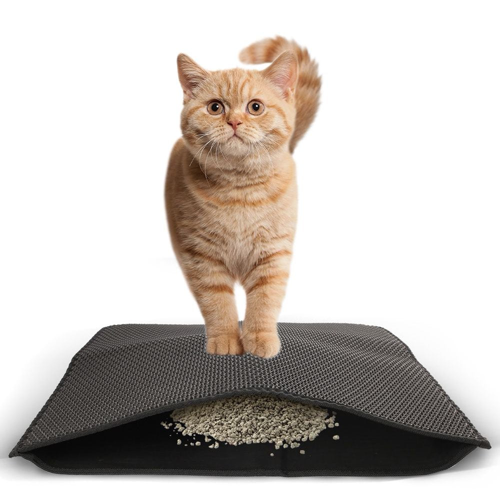 Primepets Cat Litter Trapping Mat, Waterproof Kitty Litter Trapper Pad, 24X15 In Animals & Pet Supplies > Pet Supplies > Cat Supplies > Cat Litter Box Mats LotFancy 24" x 30"  