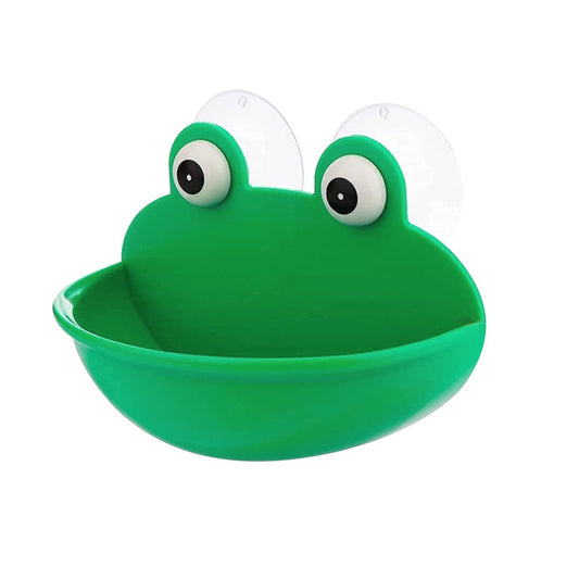 Lohuatrd Reptile Feeder with Suction Cup Pet Landscaping Plastic Frog Tortoise Amphibian Rest Living Container Pet Supplies