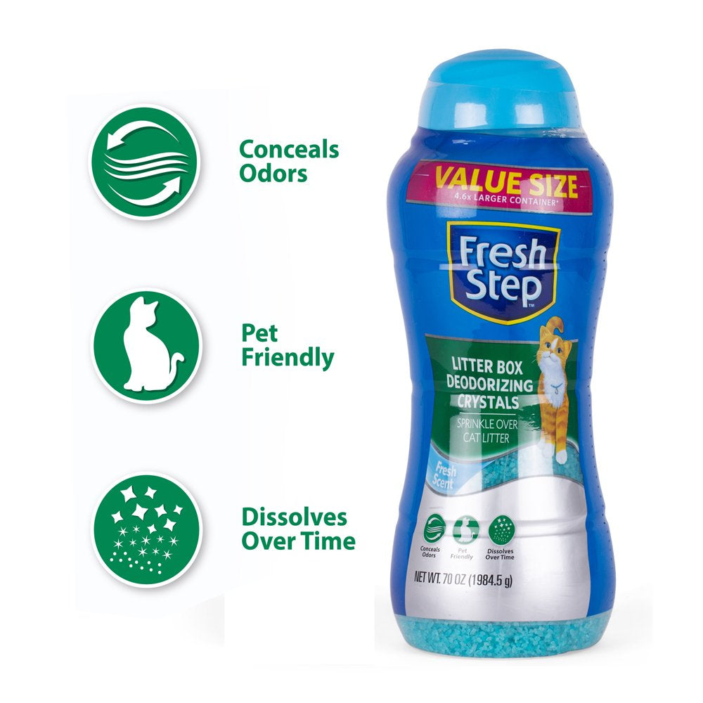 Fresh Step Cat Litter Deodorizer Crystals, Fresh Scent, 70 Oz. Animals & Pet Supplies > Pet Supplies > Cat Supplies > Cat Litter Fetch For Pets   