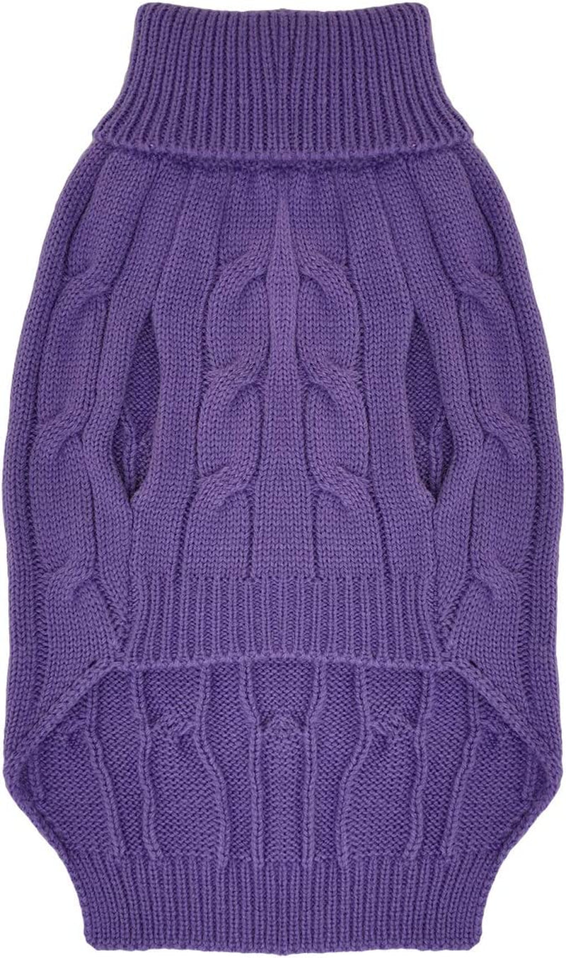 Deltashop Purple Warm Swallowtail Dog Sweaters for Medium Pets L Boys Grils Animals & Pet Supplies > Pet Supplies > Dog Supplies > Dog Apparel DeltaDT   