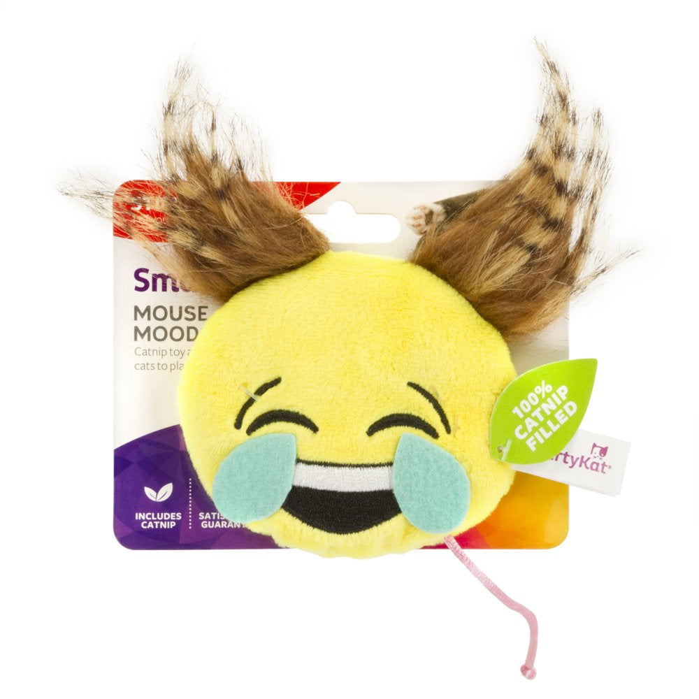 Smartykat Mouse Moods Laugh Tears Emoji Cat Toy Animals & Pet Supplies > Pet Supplies > Cat Supplies > Cat Toys SmartyKat   