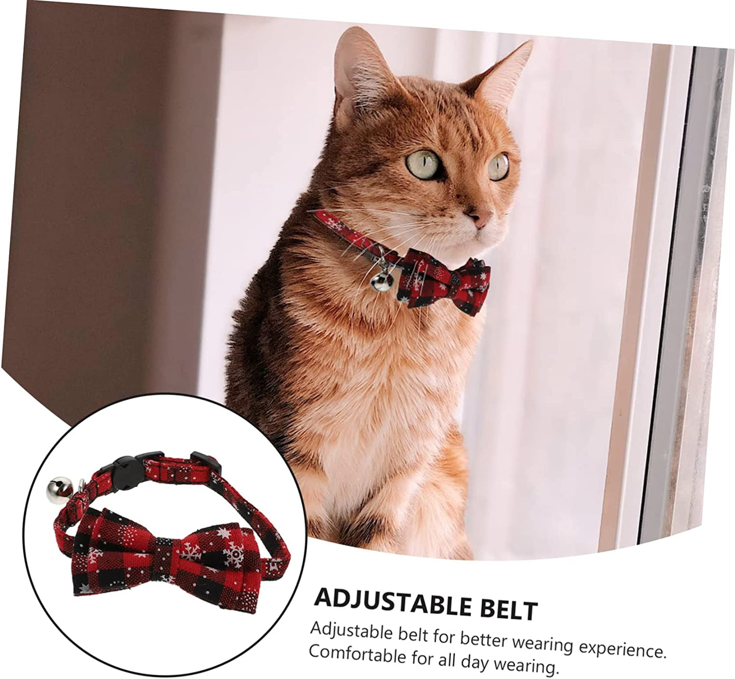 GLSTOY 1Pc Collar Nativity Accessories Puppy Outfits Bandanas for Small Dogs Cat Neckbands Adjustable Neck Collar Dog Cat Christmas Bow Tie Pet Supplies Cat Xmas Collars Pet Accessories Animals & Pet Supplies > Pet Supplies > Dog Supplies > Dog Apparel GLSTOY   