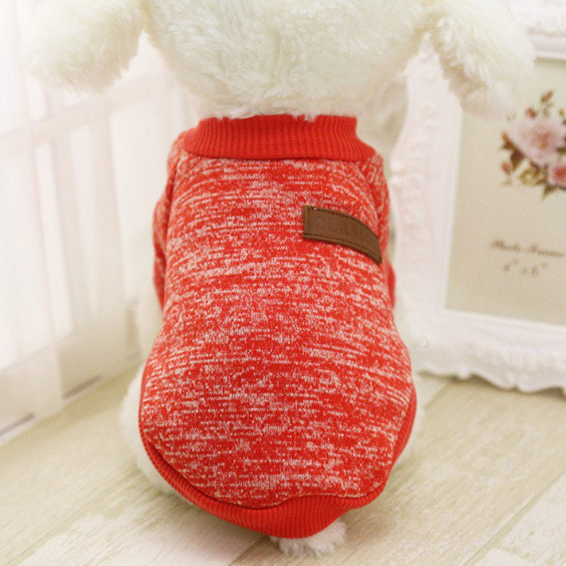 Pet Dog Sweater Summer Clothes Classic Puppy Outfit Coat Apparel Animals & Pet Supplies > Pet Supplies > Dog Supplies > Dog Apparel Bencolle M Red 