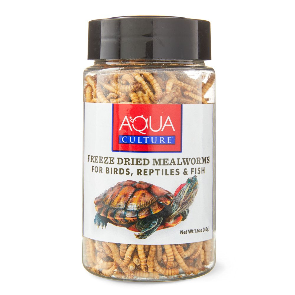 Aqua Culture Freeze-Dried Mealworms for Birds, Reptiles & Fish, 1.6 Oz Animals & Pet Supplies > Pet Supplies > Reptile & Amphibian Supplies > Reptile & Amphibian Food Wal-Mart Stores, Inc.   