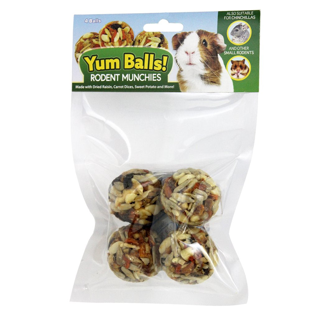 Exotic Nutrition Yum Balls! Rodent Munchies 3.25 Oz. Animals & Pet Supplies > Pet Supplies > Small Animal Supplies > Small Animal Food Exotic Nutrition   