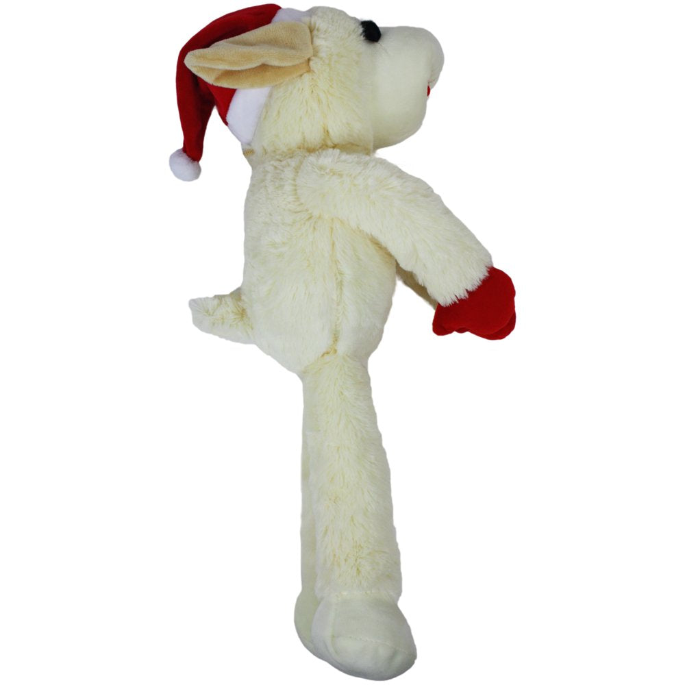 Multipet Holiday Jumbo Lamb Chop Dog Toy, with Squeaker, 19 " Animals & Pet Supplies > Pet Supplies > Dog Supplies > Dog Toys Multipet   