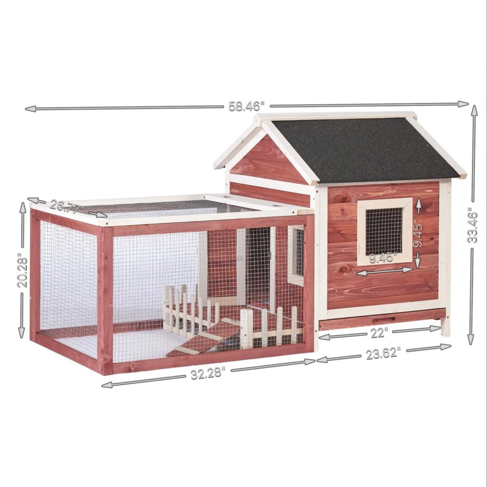 Anysun Small Animal Habitat Cage,Wooden, White Animals & Pet Supplies > Pet Supplies > Small Animal Supplies > Small Animal Habitats & Cages General   