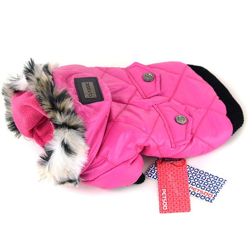 Small Pet Puppy Warm Winter Sweater Hoodie Clothes Doggy Cat Waterproof Thick Coat for Small Breed Dog like Chihuahua Animals & Pet Supplies > Pet Supplies > Cat Supplies > Cat Apparel BAGGUCOR   